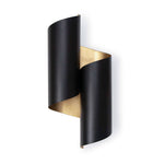 Folio Sconce (Black and Gold) - Rug & Weave