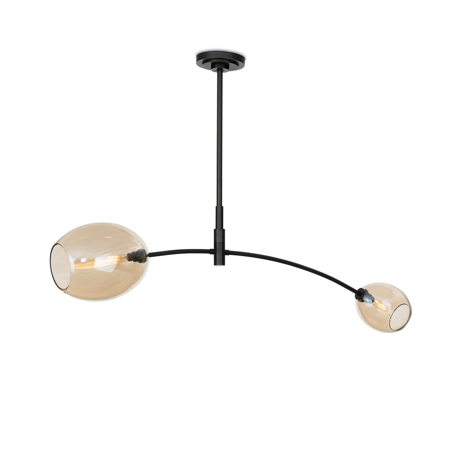 Artemis Pendant Double (Oil Rubbed Bronze with Champagne Glass) – view 2