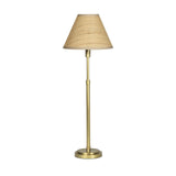 Polly Buffet Lamp (Natural Brass with Rattan Shade) - Rug & Weave