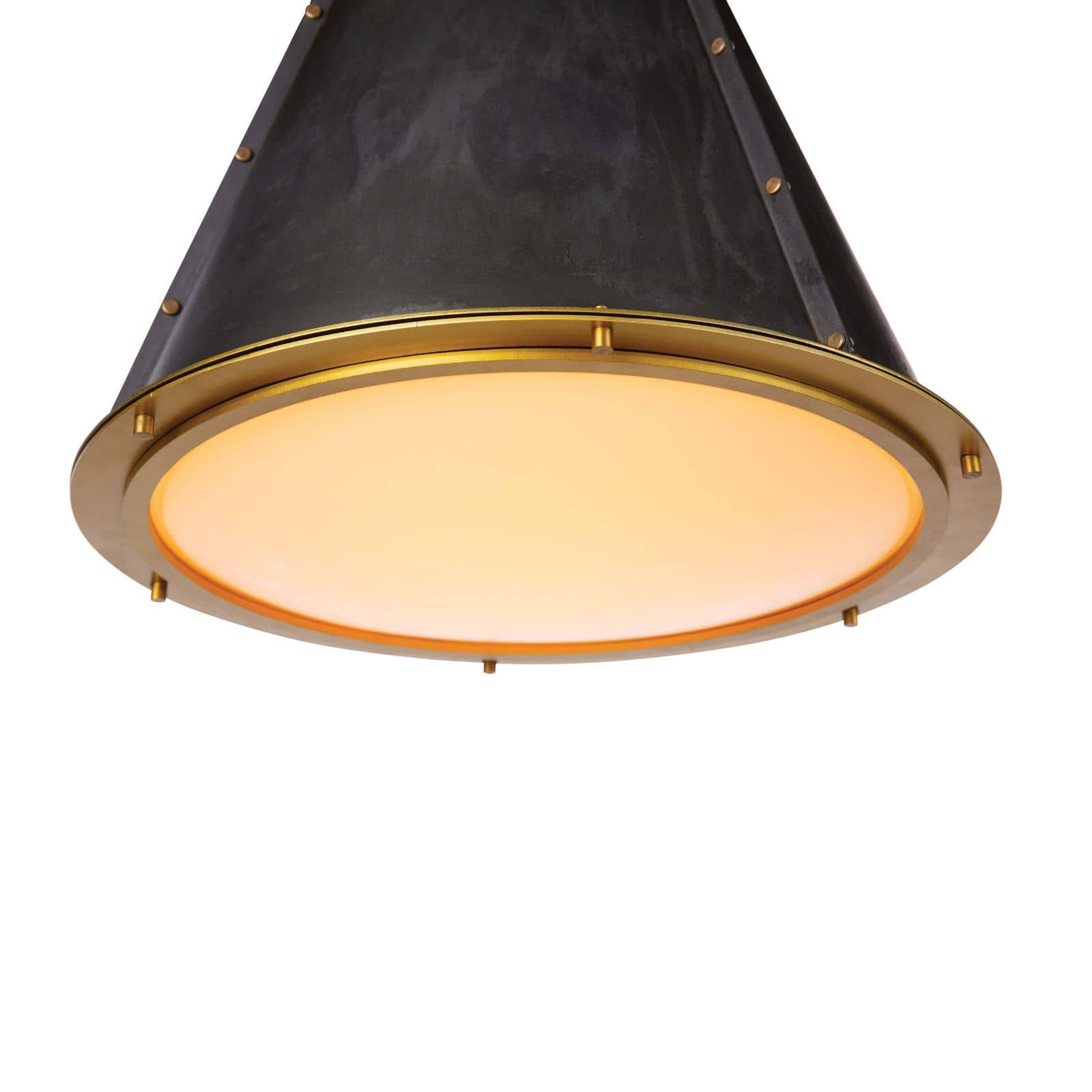 French Maid Chandelier SM (Blackened Brass Natural Brass) – view 2