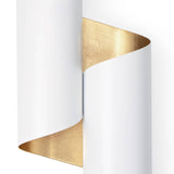 Folio Sconce (White and Gold)