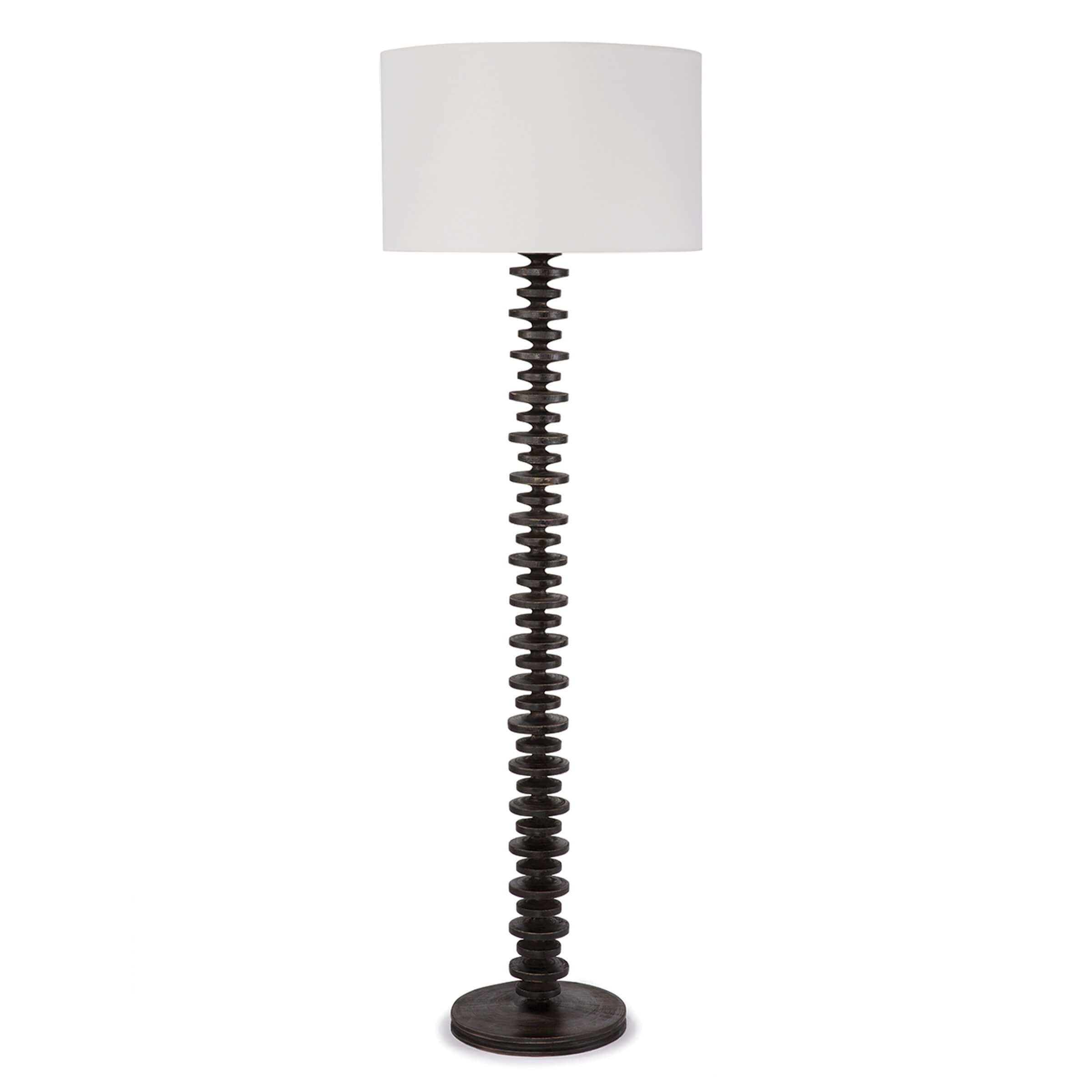 Fishbone Floor Lamp (Ebony) - Rug & Weave