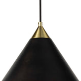 Hilton Pendant (Blackened Brass and Natural Brass)