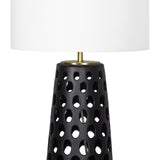 Kelvin Ceramic Table Lamp (Black)