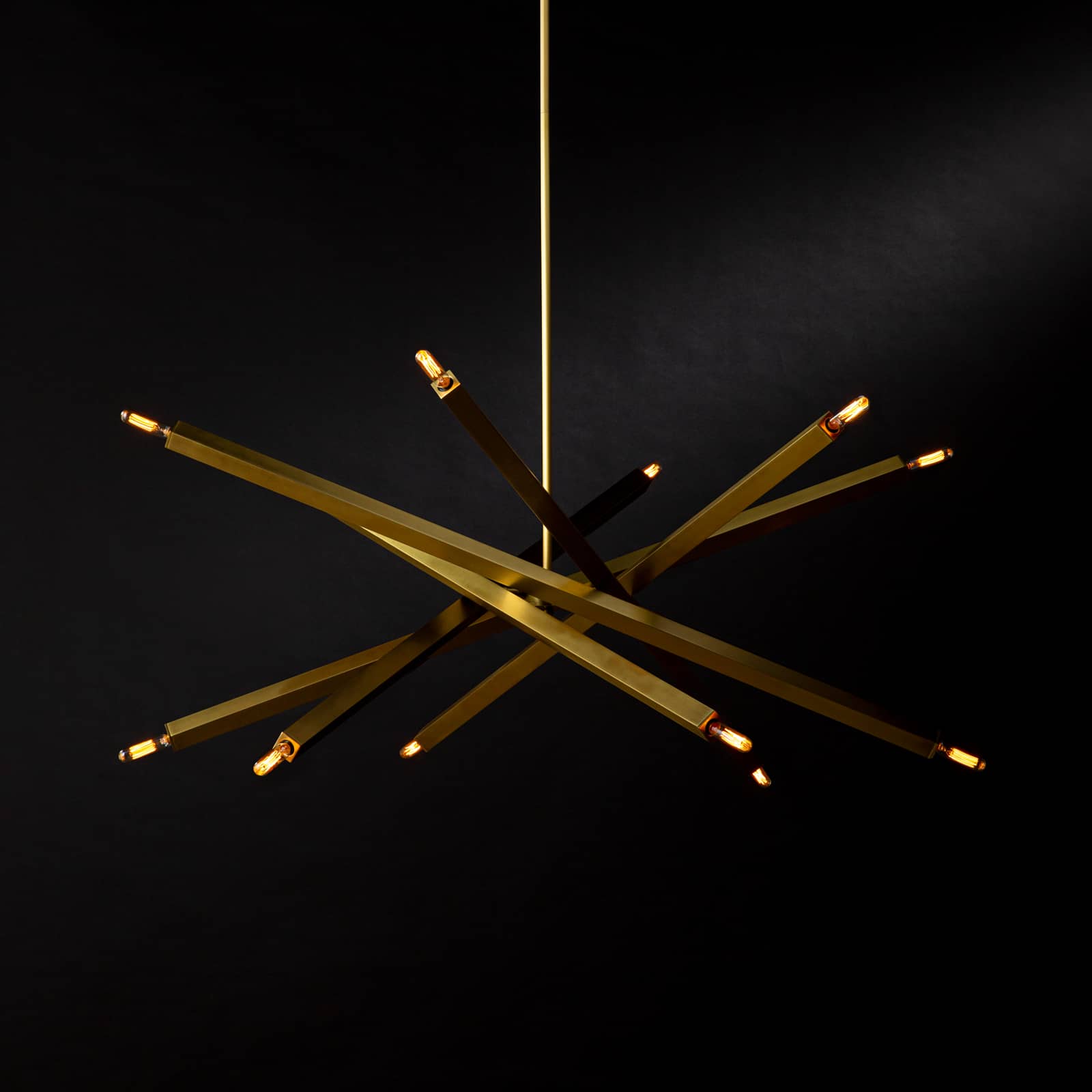 Viper Chandelier (Natural Brass) Chandelier Regina Andrew
