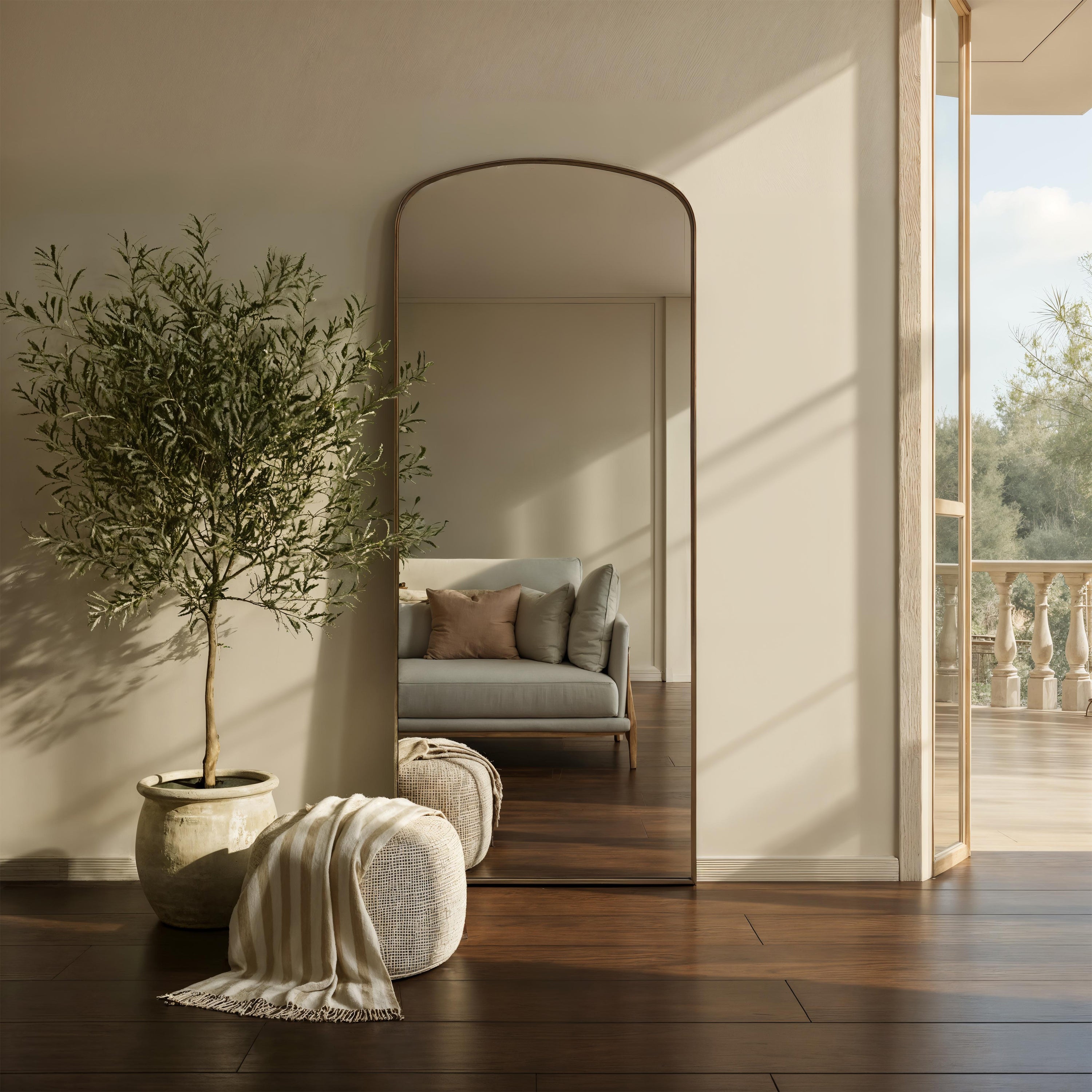 Sutton Leaner Mirror MIRROR - floor mirror Renwil