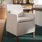 Bilboa Slipcovered Arm Dining Chair FURNITURE - dining chair Bramble