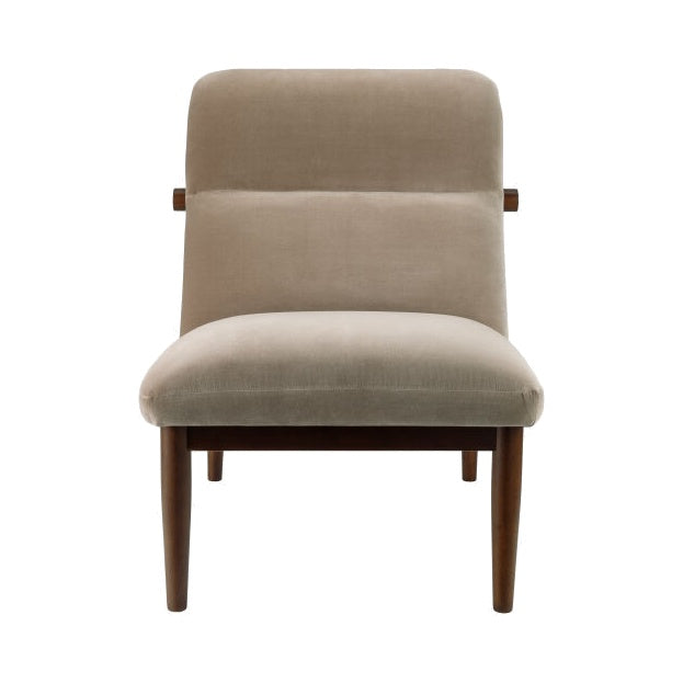 Marson Accent Chair FURNITURE - accent chair Surya Light Brown