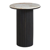 Alessio Breccia Marble Side Table FURNITURE - side table Renwil