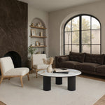 Alessio Breccia Marble Coffee Table FURNITURE - coffee table Renwil