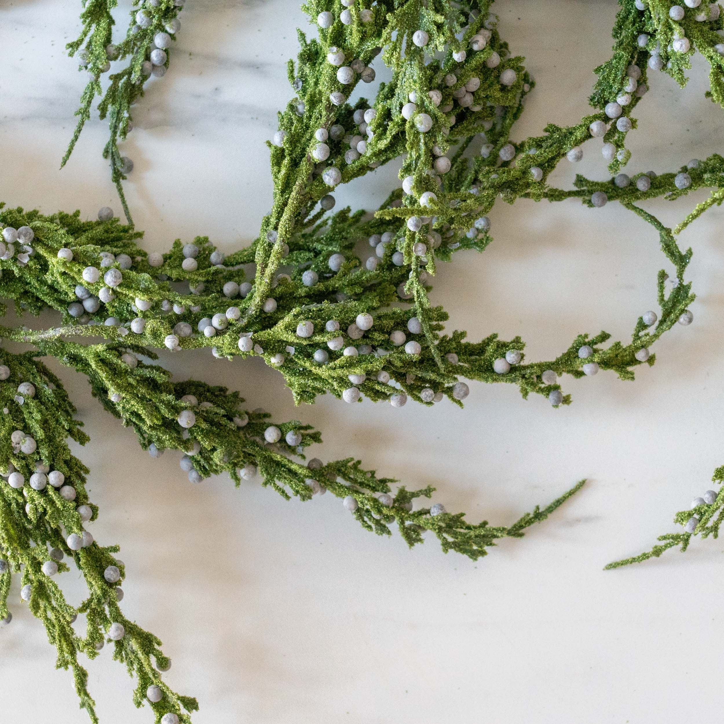 Faux Juniper & Cypress Garland - Rug  Weave