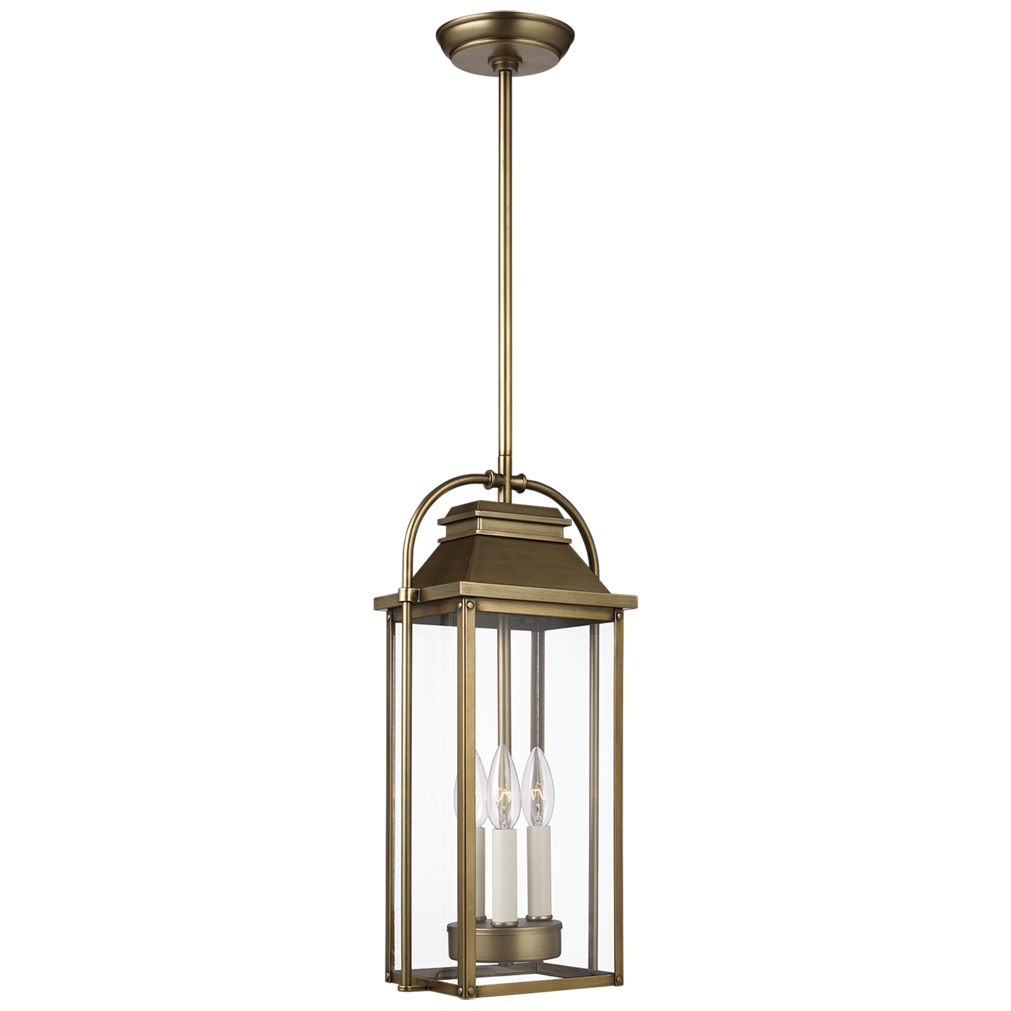 Wellsworth Pendant, Distressed Brass
