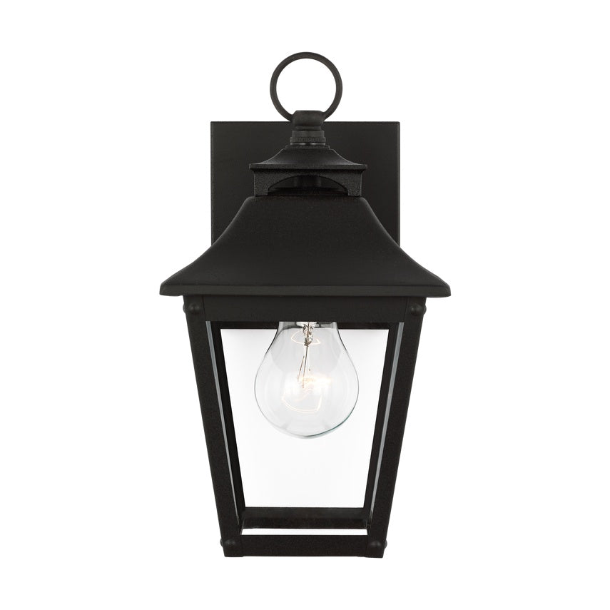 Galena Extra Small Wall Lantern LIGHTING - outdoor fixture Visual Comfort Textured Black