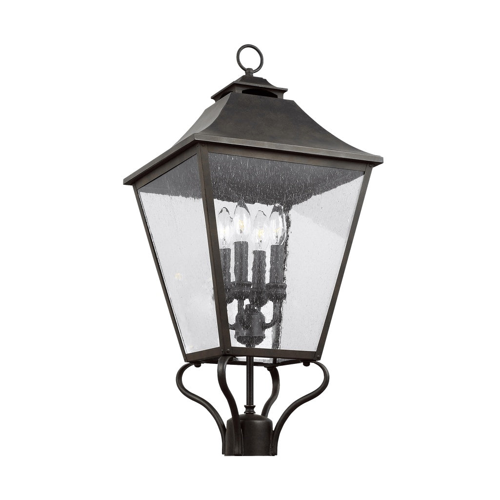 Galena Large Post Lantern, Sable
