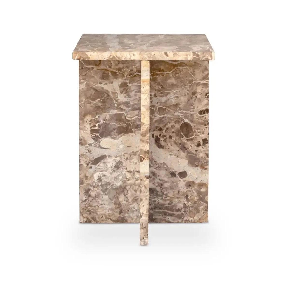 Blane Accent Table 5 - b - FURNITURE - accent table - stone Moe's Furniture Panther Marble