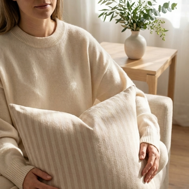 Robbie Pillow Cover 1 - PILLOWS - essentials - neutral Rug & Weave Pillows