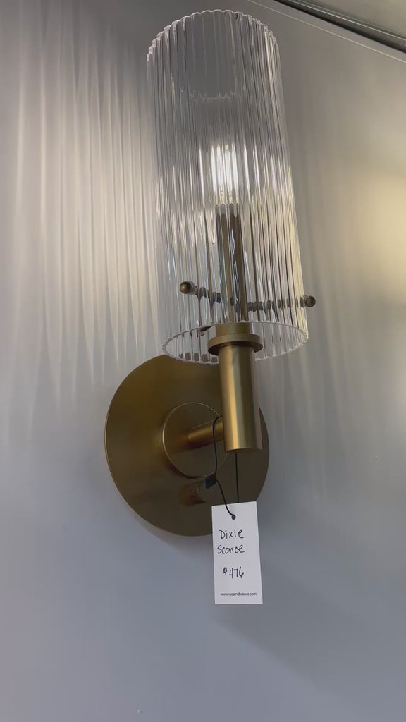 FLOOR MODEL - Dixie Sconce - Natural Brass LIGHTING - floor model Regina Andrew