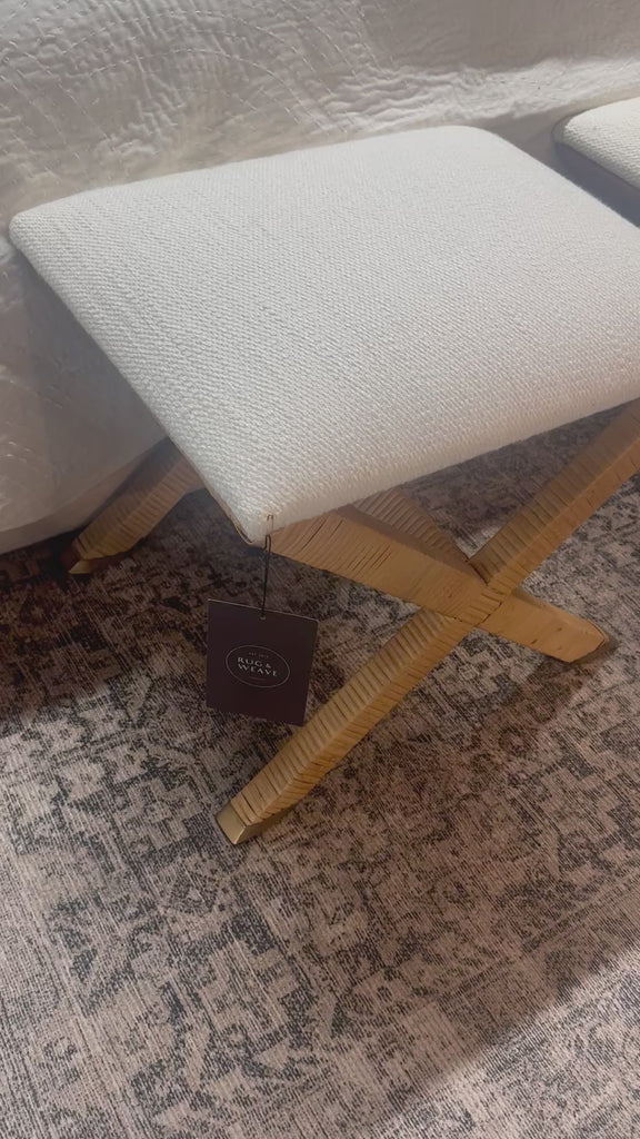 FLOOR MODEL - Taffeta Small Bench FURNITURE - floor model Uttermost