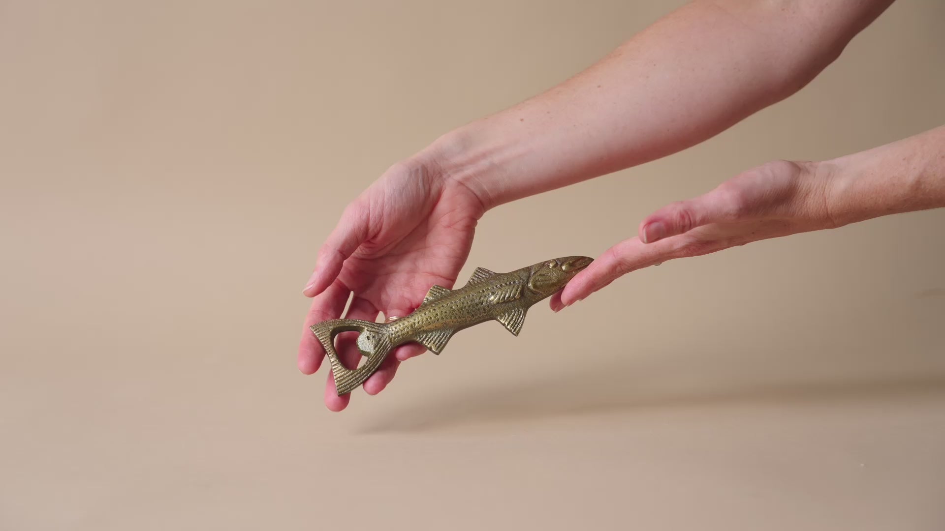 Brass Finish Fish Bottle Opener bottle opener Creative Co-op (DYA)