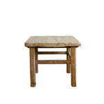 Drew Reclaimed Wood Side Table 5-VINTAGE-end table Hauer Market Natural