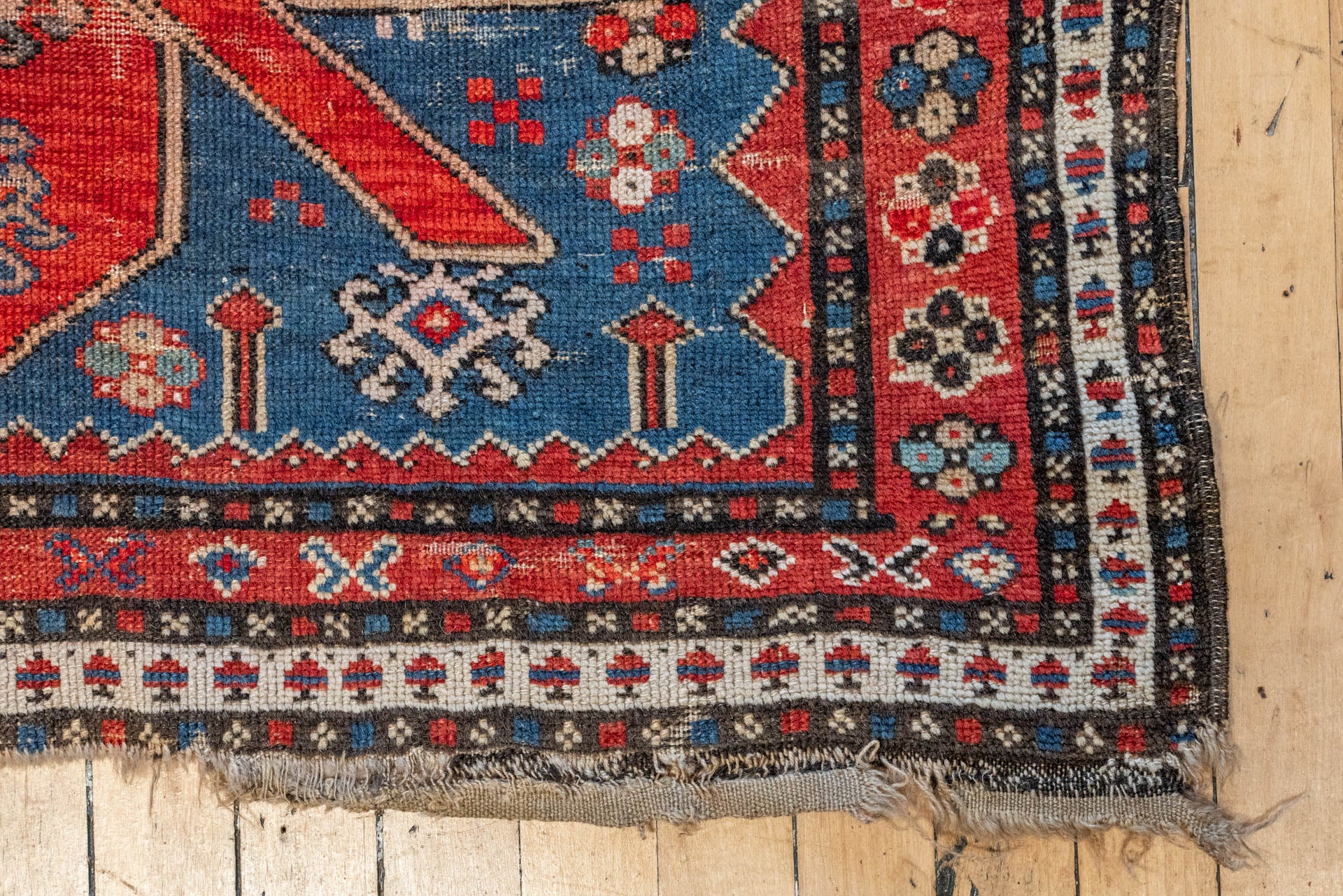 3'3 x 7'3 Antique Shirvan Kuba Rug - Rug & Weave