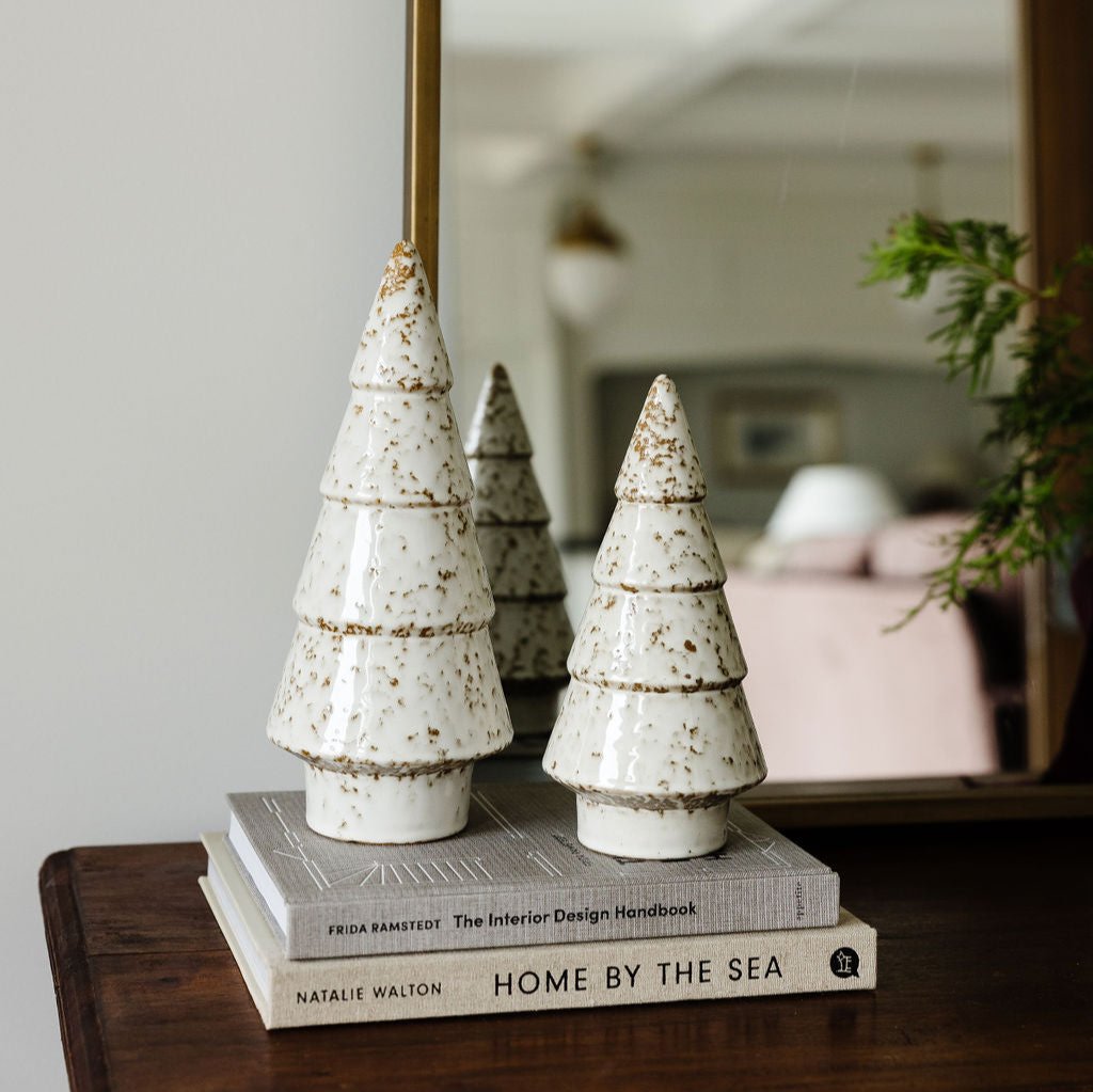 holiday collection decor Christmas trees ceramic