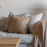 IN-STORE Amber Lewis x Loloi Aveline Natural/Blue Pillow Cover 1 - PILLOWS - essentials - neutral Loloi