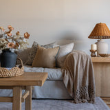IN-STORE Amber Lewis x Loloi Aveline Natural/Blue Pillow Cover 1 - PILLOWS - essentials - neutral Loloi