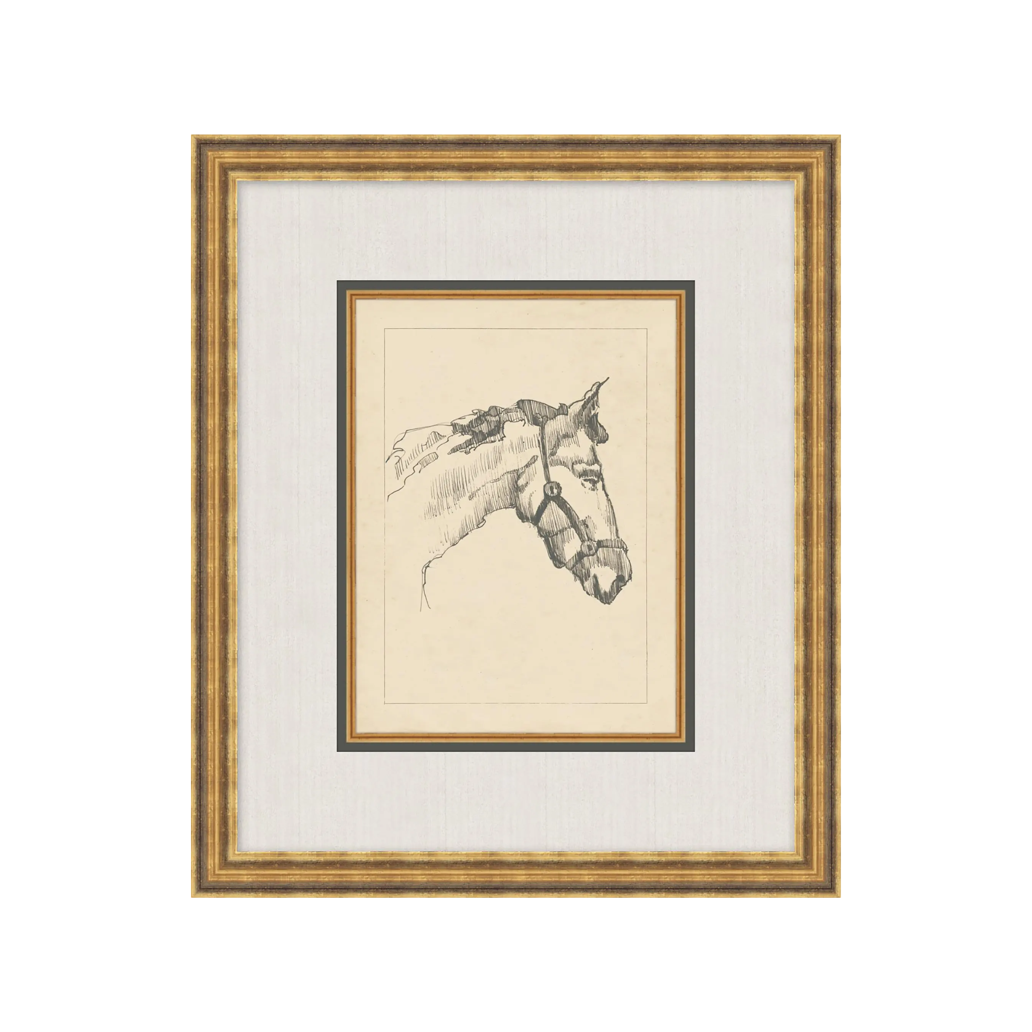 "Equine Sketch" Framed Art Print ARTWORK - framed art Wendover Art Group Equine Sketch I