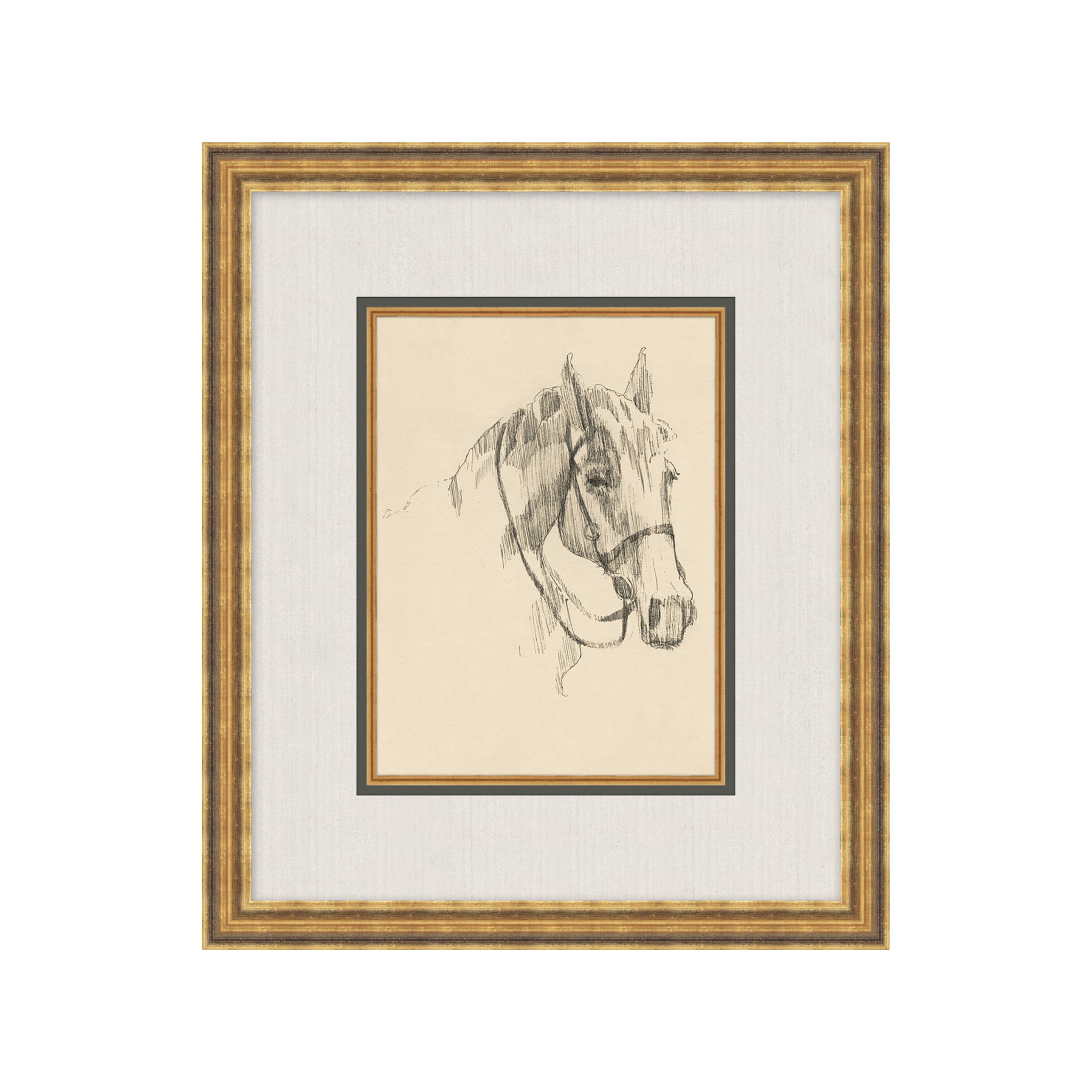 "Equine Sketch" Framed Art Print ARTWORK - framed art Wendover Art Group Equine Sketch III