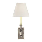 French Single Library Sconce LIGHTING - sconce Visual Comfort - Signature Antique Nickel