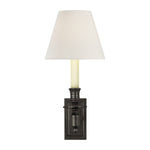 French Single Library Sconce LIGHTING - sconce Visual Comfort - Signature Bronze