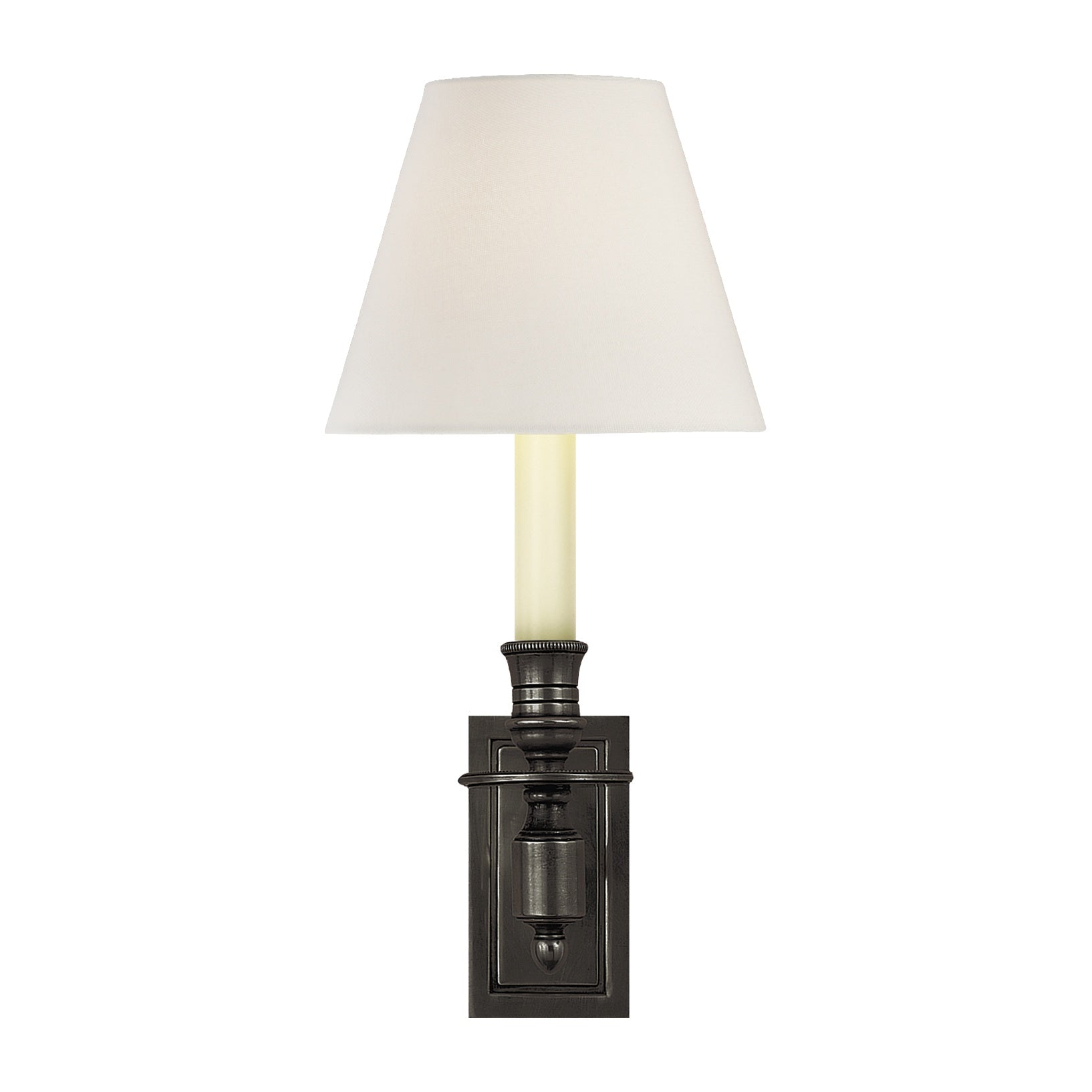 French Single Library Sconce LIGHTING - sconce Visual Comfort - Signature Bronze
