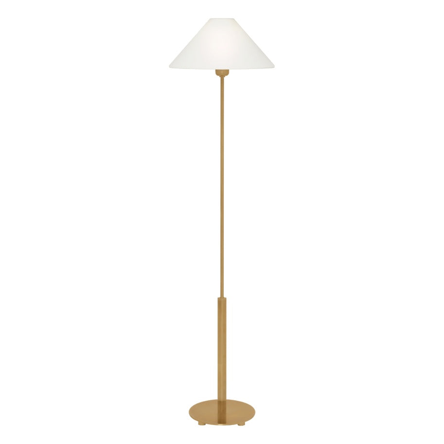 Hackney Floor Lamp, Hand-Rubbed Antique Brass
