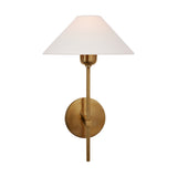 Hackney Single Sconce LIGHTING - sconce Visual Comfort - Signature Hand-Rubbed Antique Brass