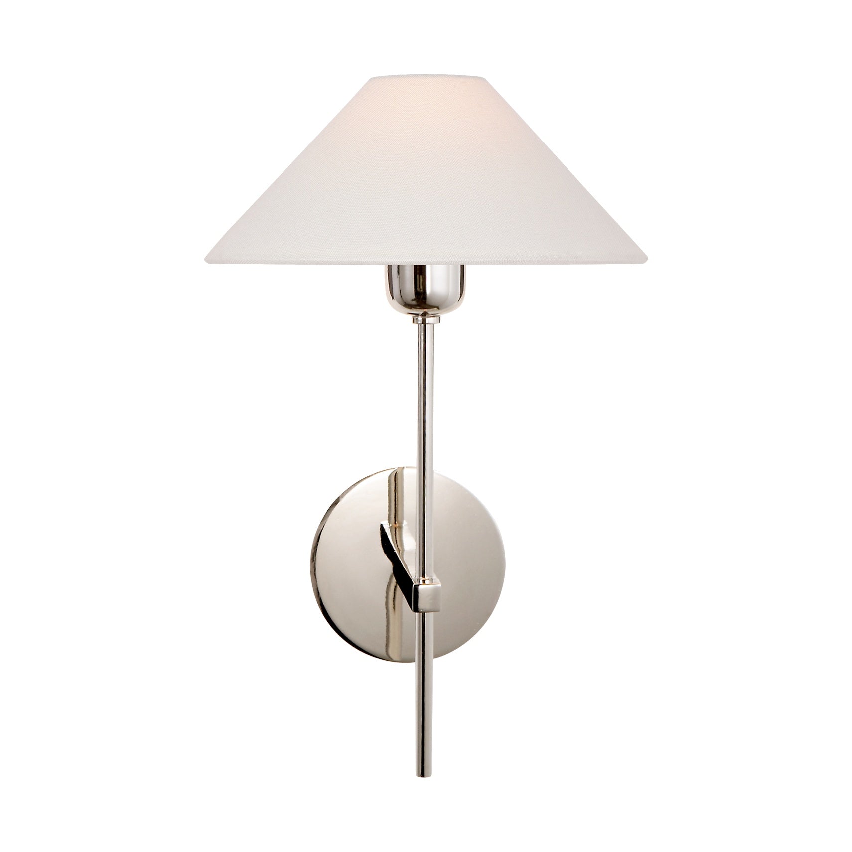 Hackney Single Sconce LIGHTING - sconce Visual Comfort - Signature Polished Nickel