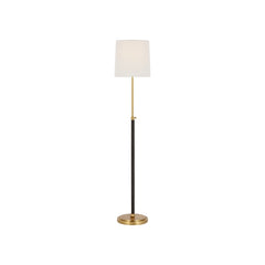Hand-Rubbed Antique Brass and Chocolate Leather