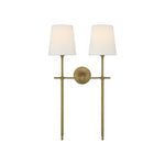 Bryant Large Double Tail Sconce LIGHTING - sconce Visual Comfort - Signature Hand-Rubbed Antique Brass