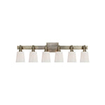 Bryant Six-Light Linear Bath Sconce LIGHTING - sconce Visual Comfort - Signature Antique Nickel