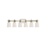 Bryant Six-Light Linear Bath Sconce LIGHTING - sconce Visual Comfort - Signature Polished Nickel