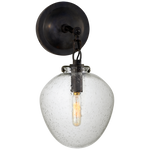 Katie Small Acorn Sconce LIGHTING - sconce Visual Comfort Bronze Clear Glass