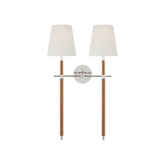 Polished Nickel and Natural Leather