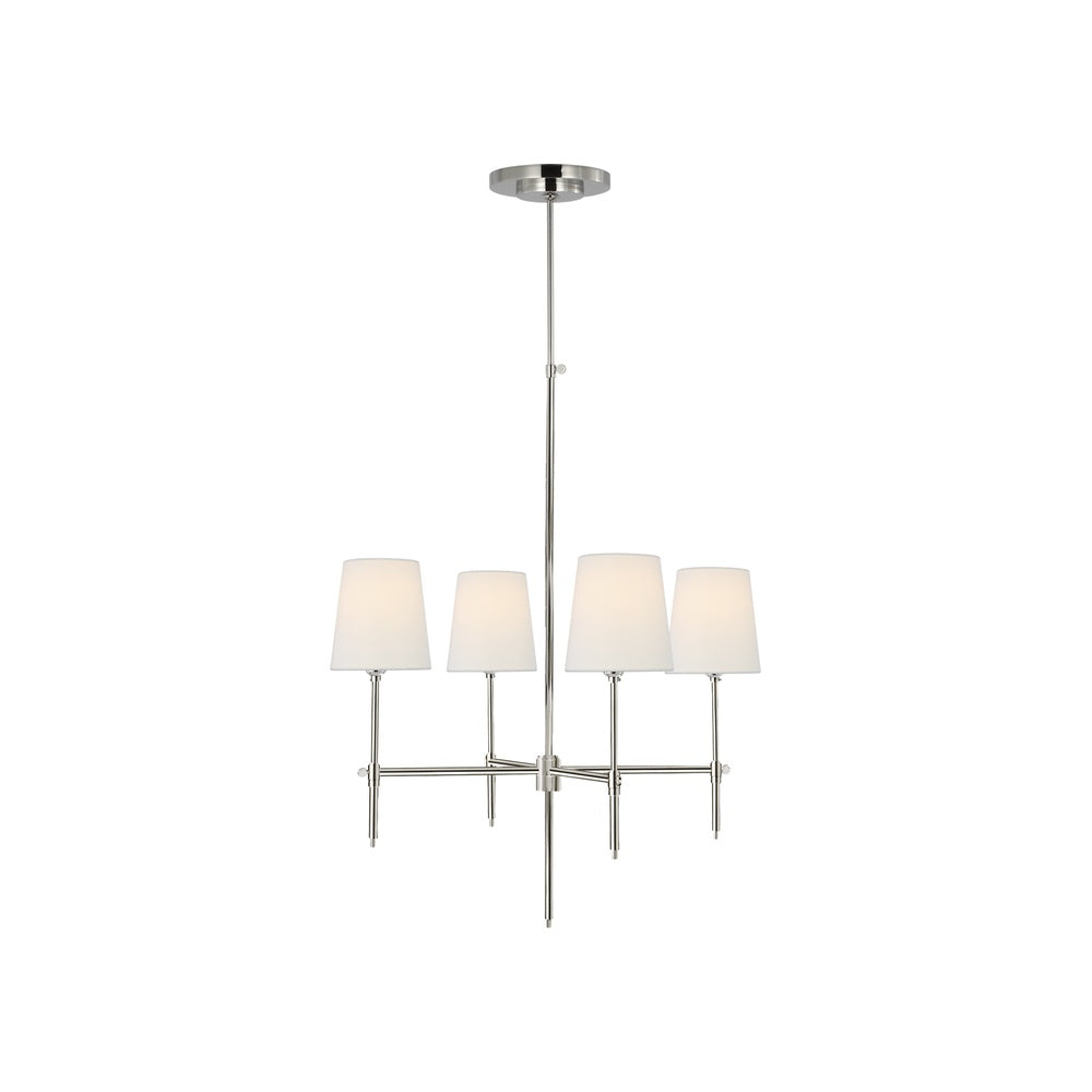 Bryant Small Chandelier LIGHTING - chandelier Visual Comfort - Signature Polished Nickel