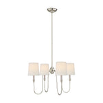 Vendome Small Chandelier LIGHTING - chandelier Visual Comfort Polished Nickel