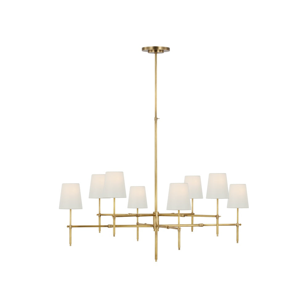 Bryant Extra Large Two Tier Chandelier LIGHTING - chandelier Visual Comfort - Signature Hand-Rubbed Antique Brass
