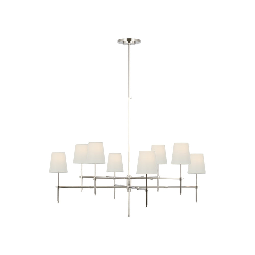 Bryant Extra Large Two Tier Chandelier LIGHTING - chandelier Visual Comfort - Signature Polished Nickel