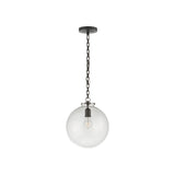 Katie Globe Pendant LIGHTING - pendant Visual Comfort - Signature Bronze Clear Glass