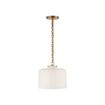 Katie Dome Pendant LIGHTING - pendant Visual Comfort - Signature Hand-Rubbed Antique Brass White Glass