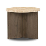 Tori Accent Table - Travertine - Rug & Weave