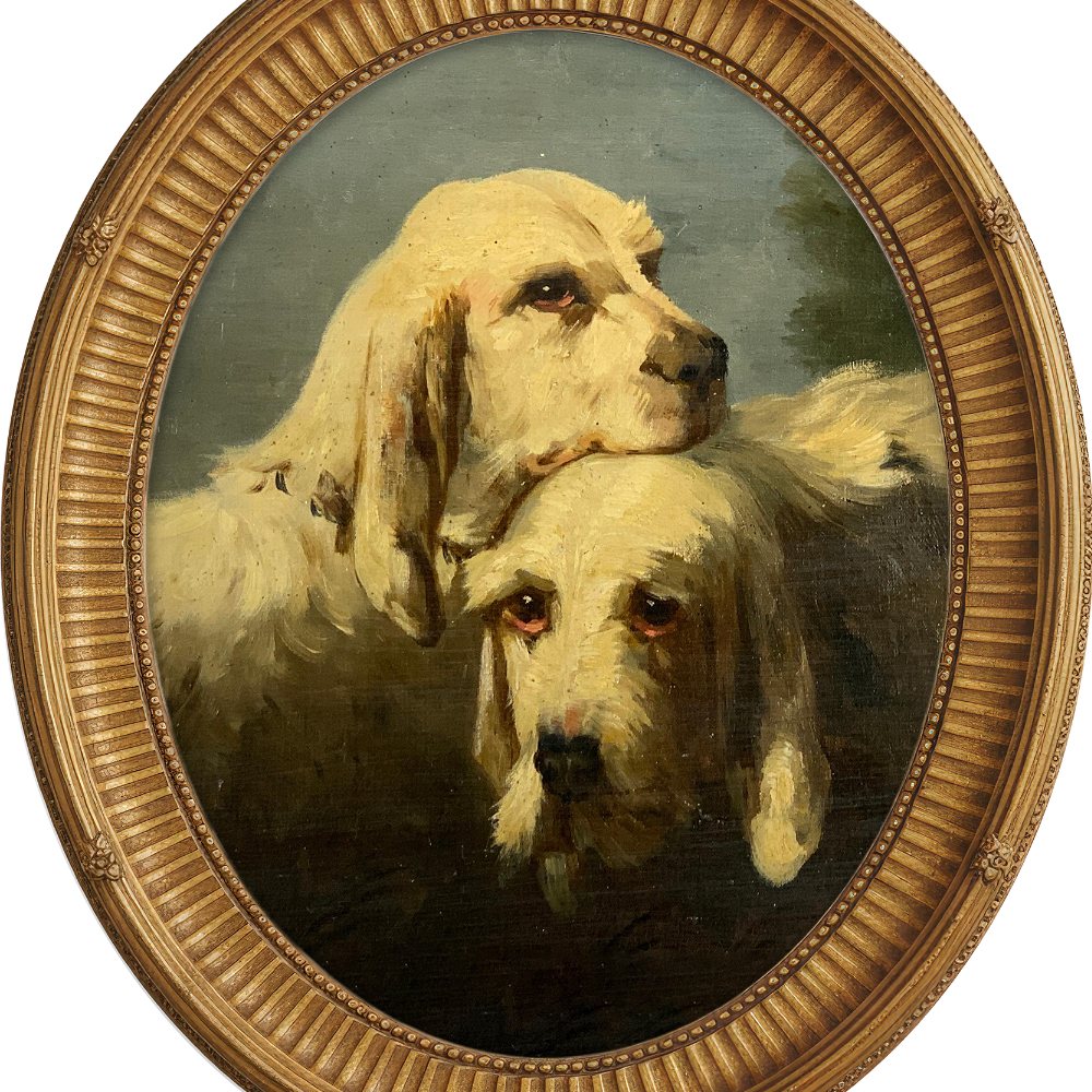 "Tired Pups" Framed Art ARTWORK - framed art Wendover Art Group
